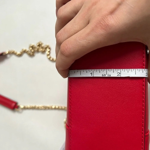 Laetitia Red Shoulder Crossbody Handbags Women Leather Messenger Bags NWT - Picture 7 of 8